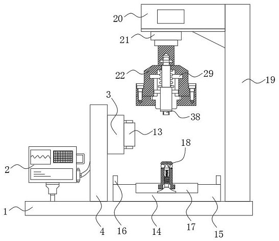 Wheel disc outer edge flatness detection equipment for flywheel machining