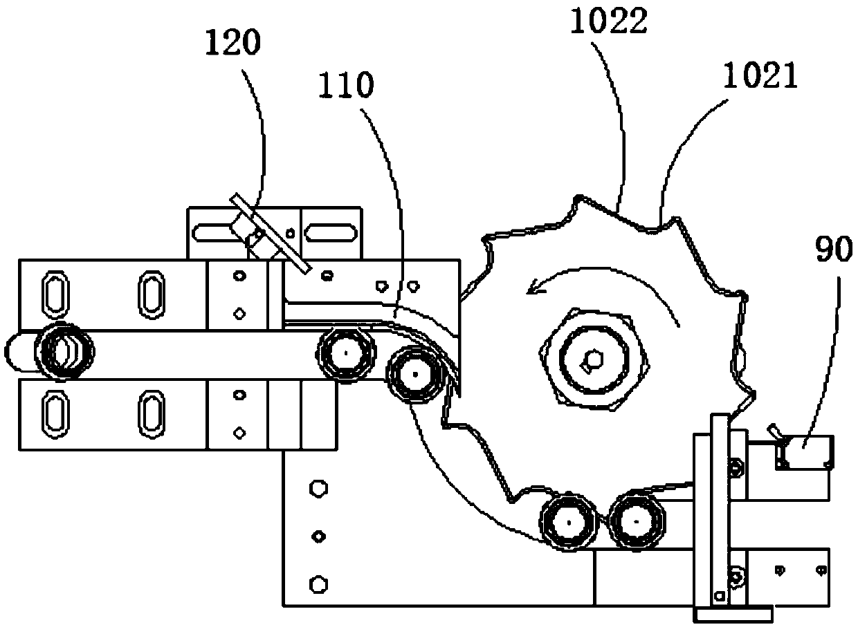 Bottle blank counting device