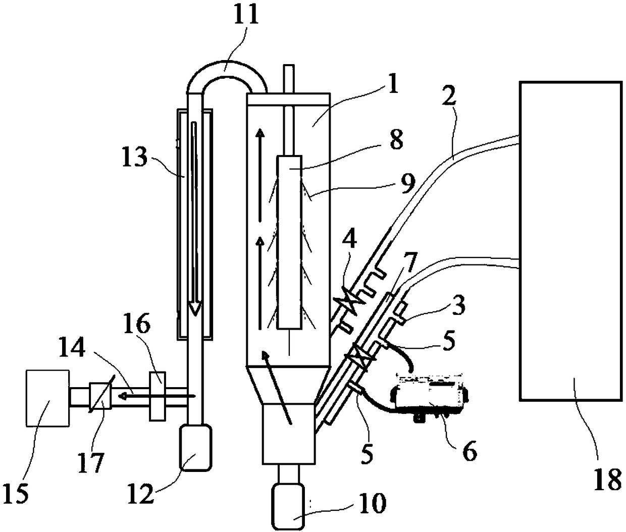 Welding waste gas treatment unit for semiconductor device manufacturing