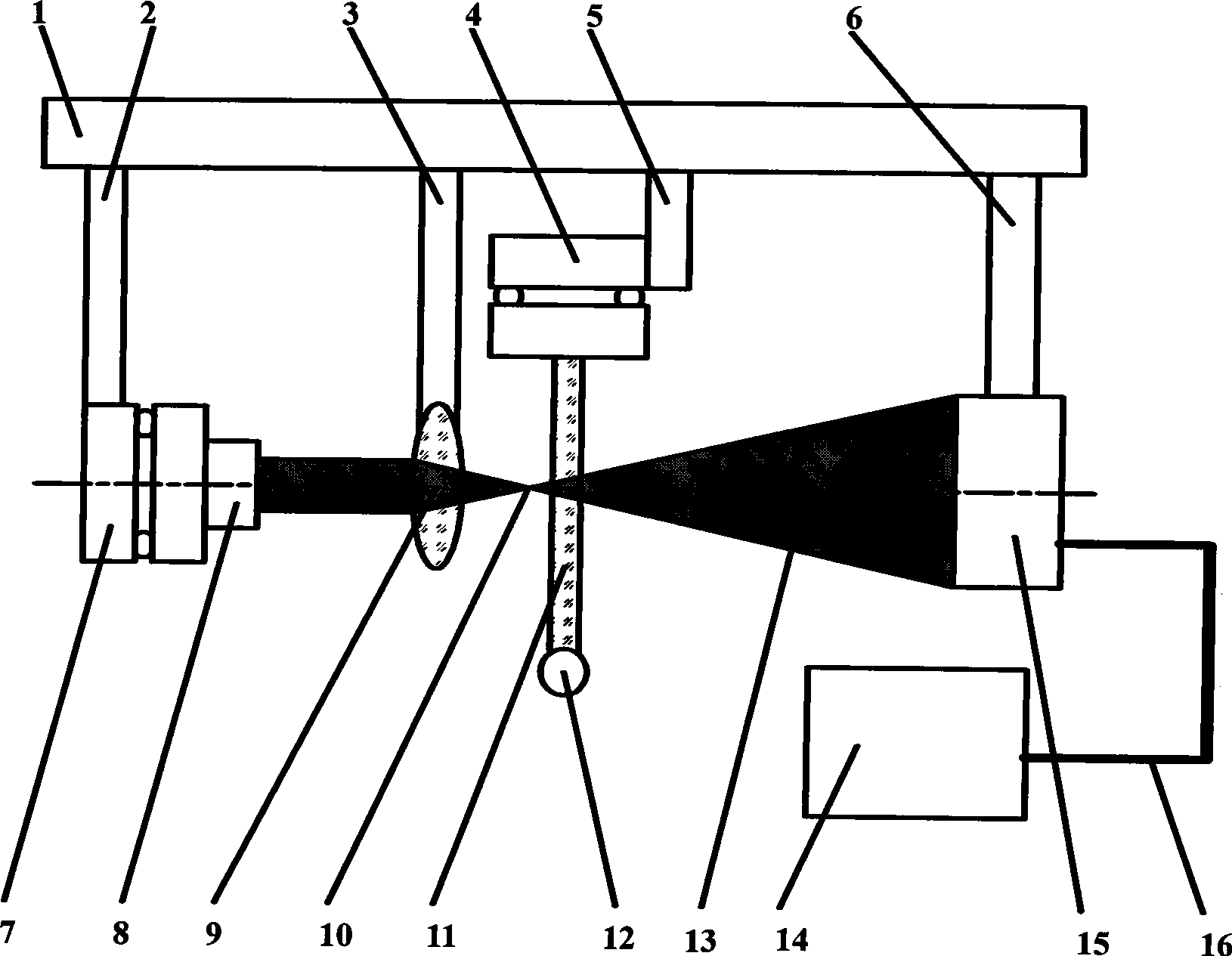 Sensing method and device for micro inner cavity and two-dimensional coordinate based on one-dimensional micro-focus collimation