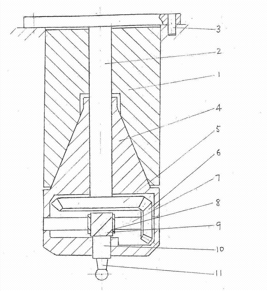 Efficient cutting device of ball-end milling cutter