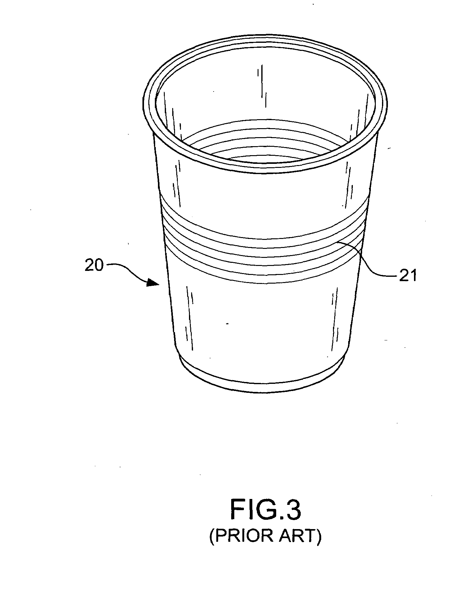 Integral heat-resisting structure of a disposable drinking cup