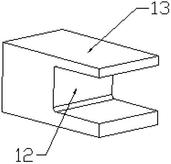 Die for integrally forming I-shaped reinforcement composite material wall plate