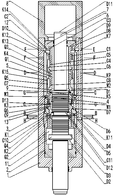 A hydraulic breaker