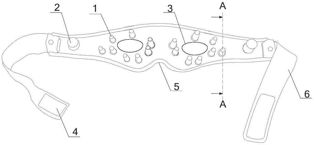 Portable adjustable acupuncture instrument for treating amblyopia