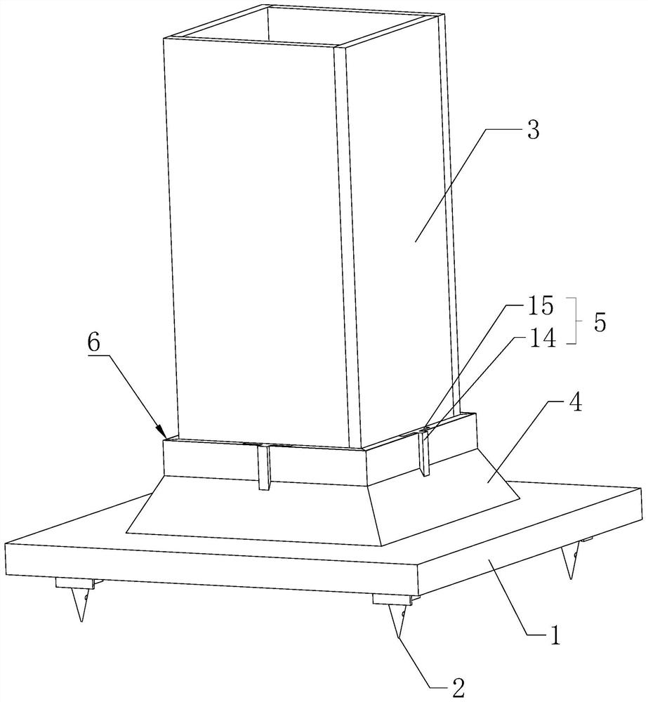 A prefabricated ceramsite concrete hollow slab shaped membrane and its construction method