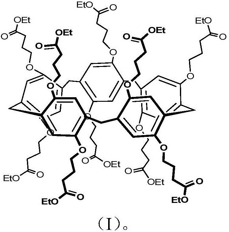 Method of adsorbing and separating palladium with high-molecular-based pillararene