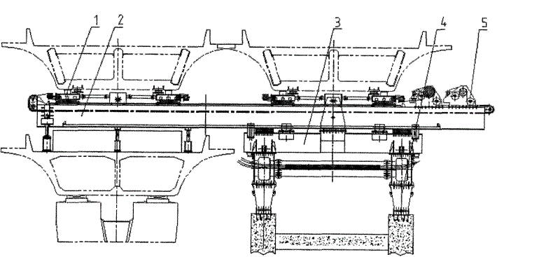 Box girder transfer platform and girder transferring and girder loading working procedures thereof