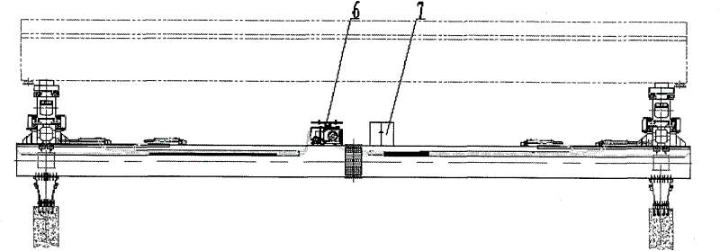 Box girder transfer platform and girder transferring and girder loading working procedures thereof