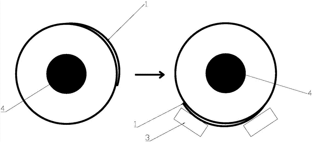 Method for eliminating jaw bending of inner ring of hot-rolling finishing coil