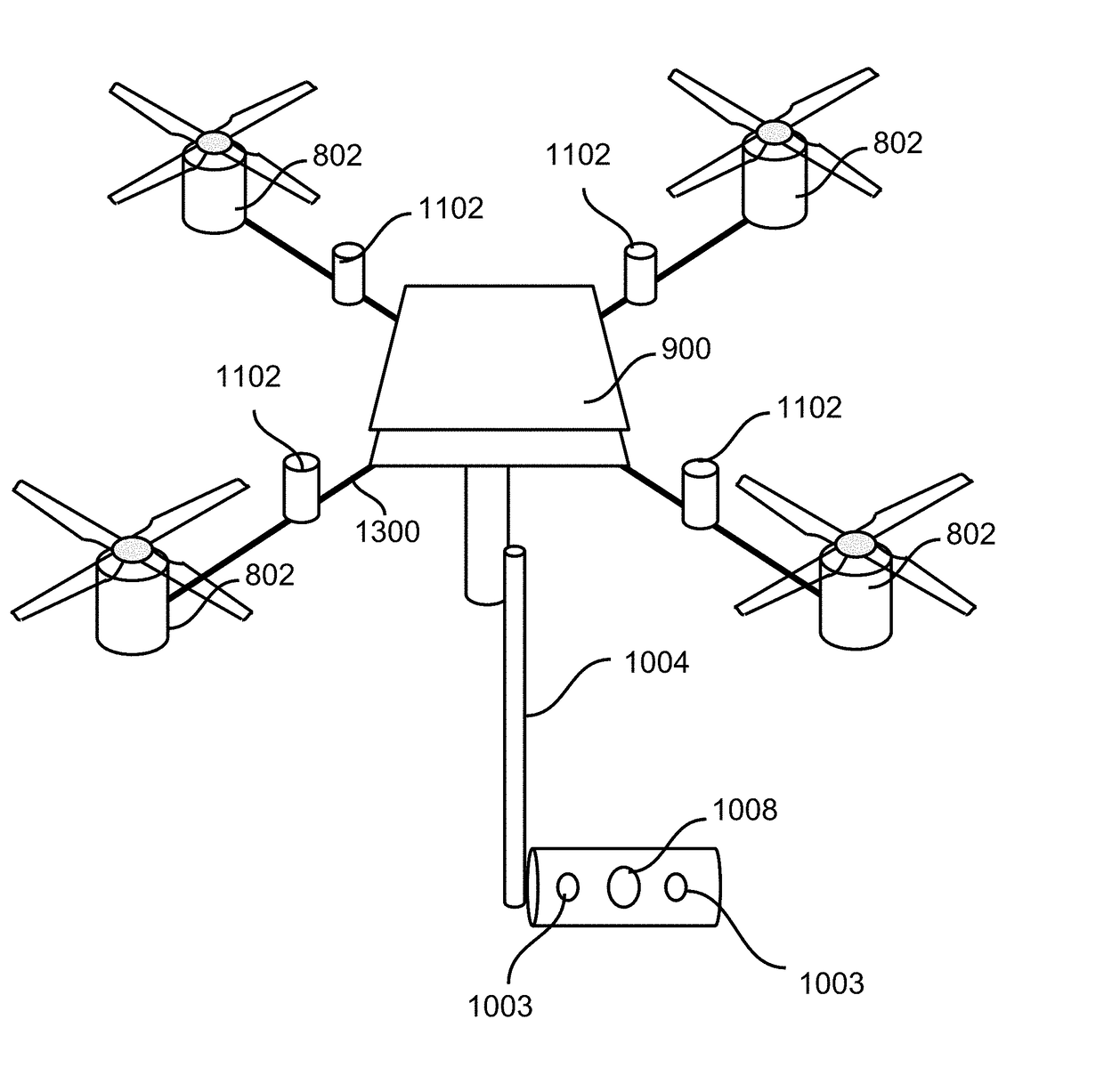 Flying user interface