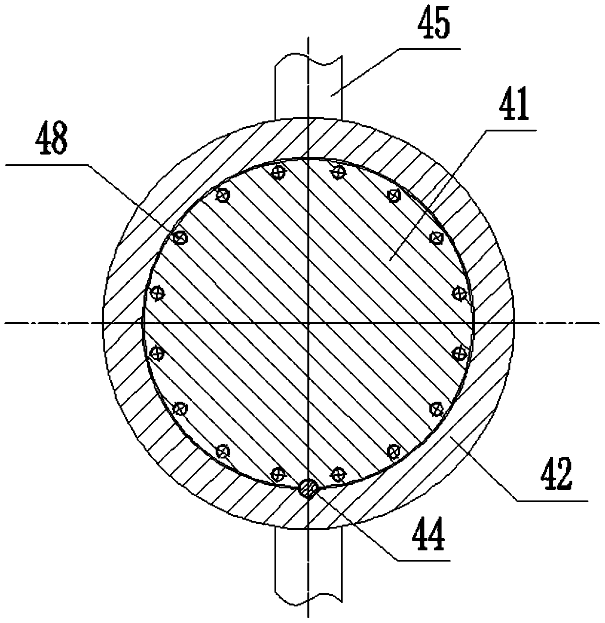 Butterfly valve and online fast changing type assembling method for valve plate of butterfly valve