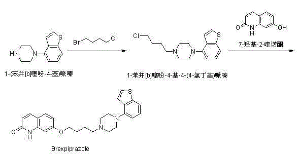 Method for preparing Brexpiprazole with one-pot process