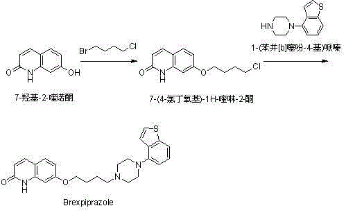 Method for preparing Brexpiprazole with one-pot process