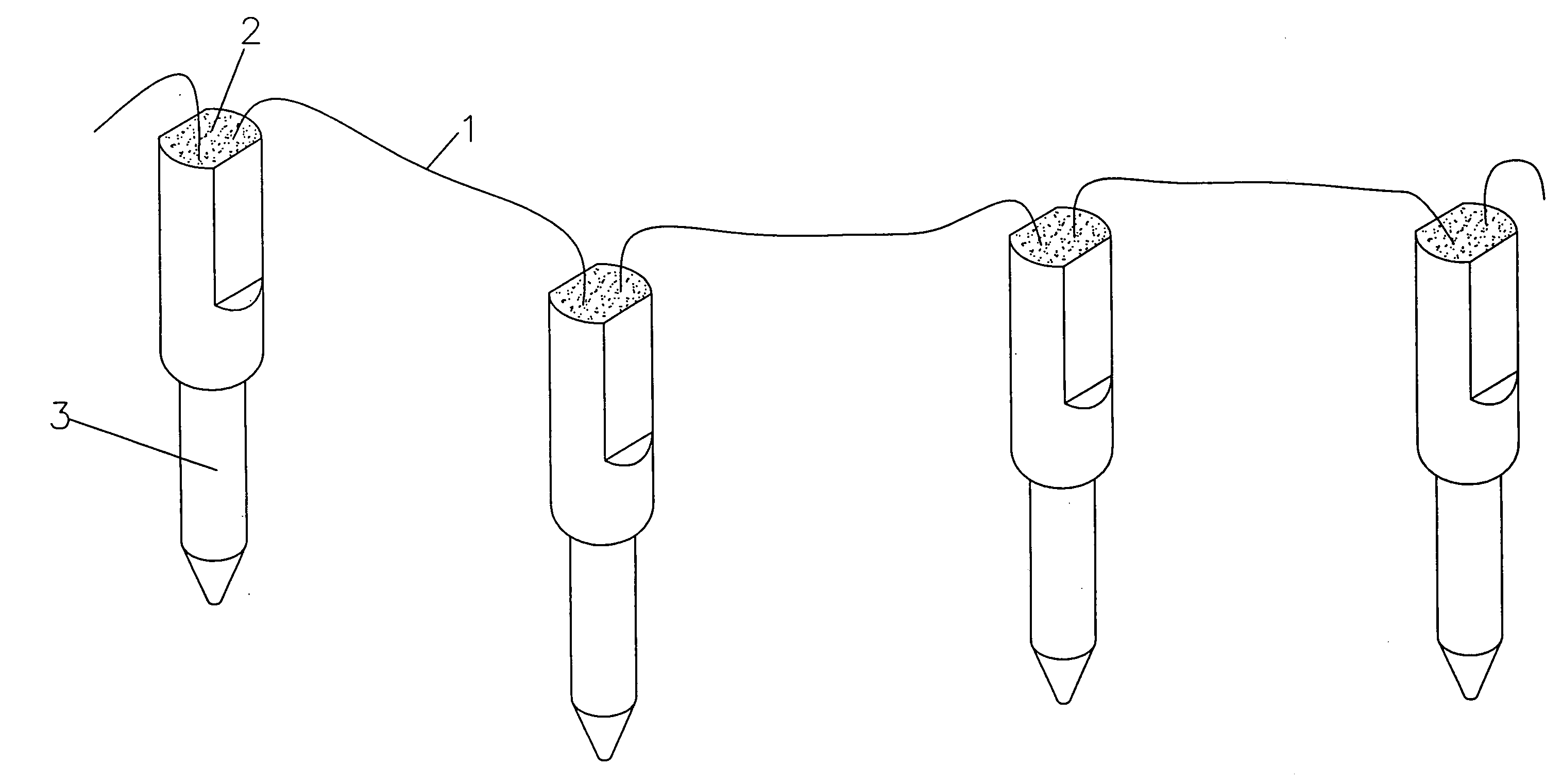 Festival lamp string & its manufacturing method