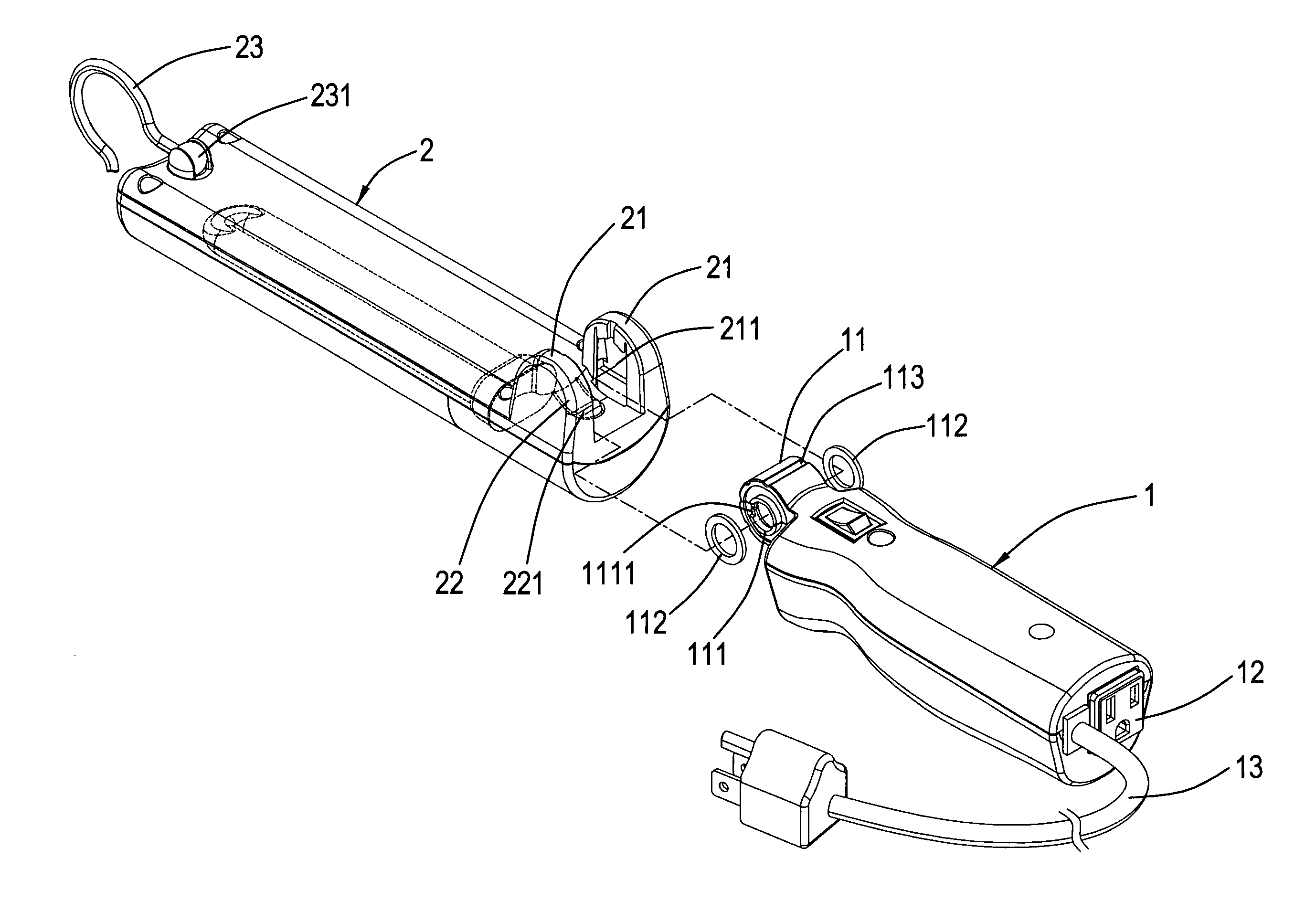 Articulated portable lamp fixture