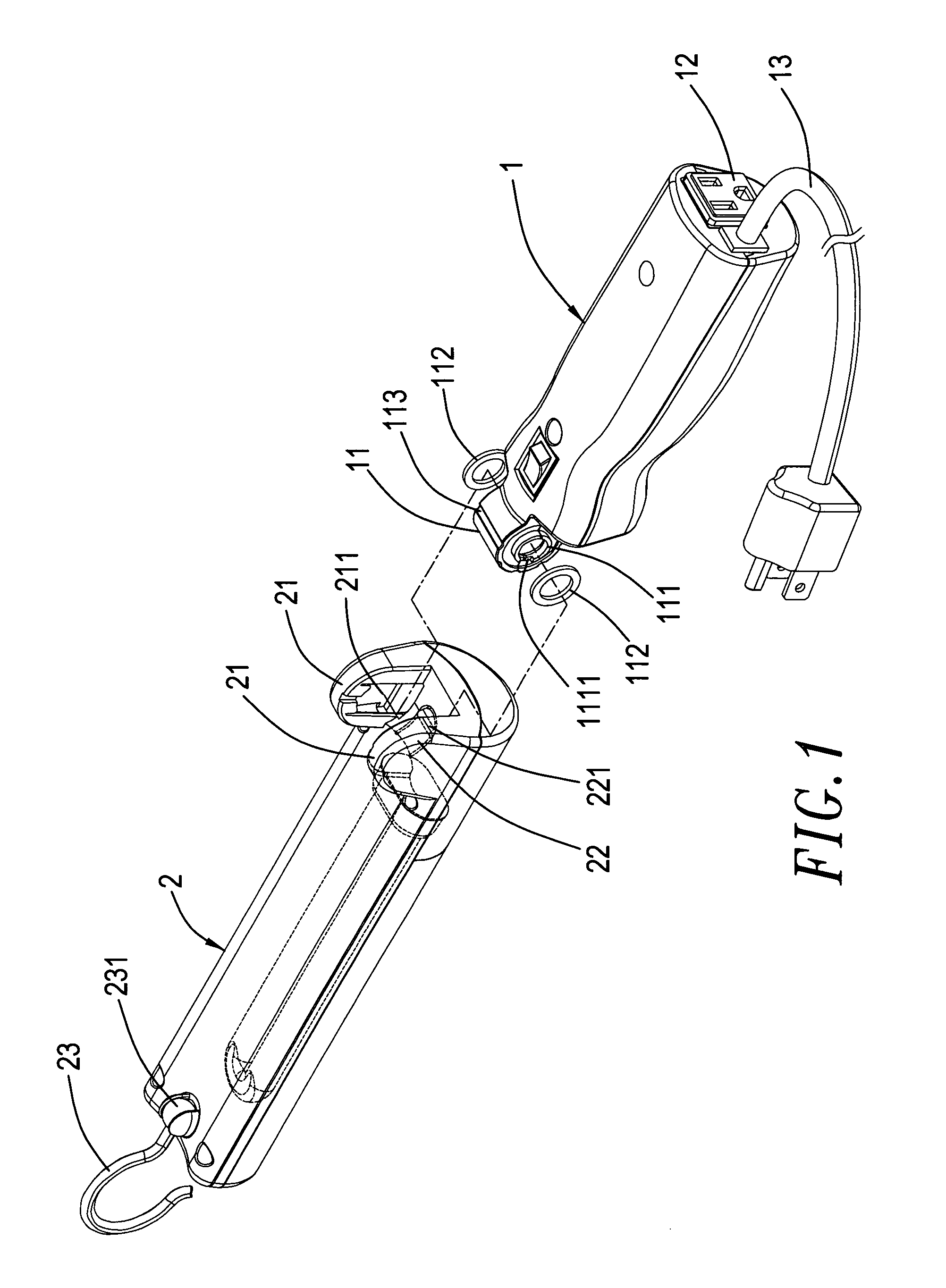 Articulated portable lamp fixture