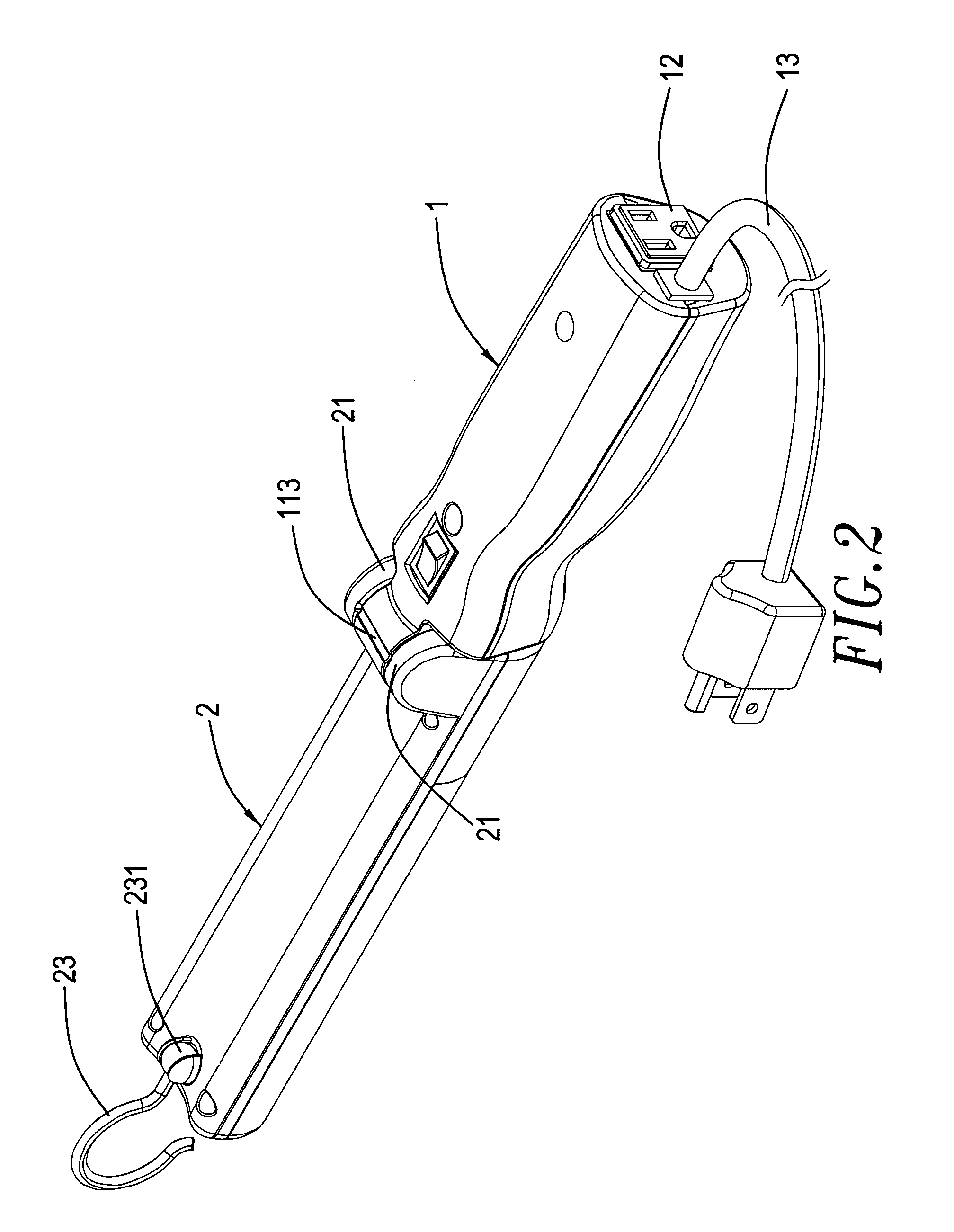 Articulated portable lamp fixture