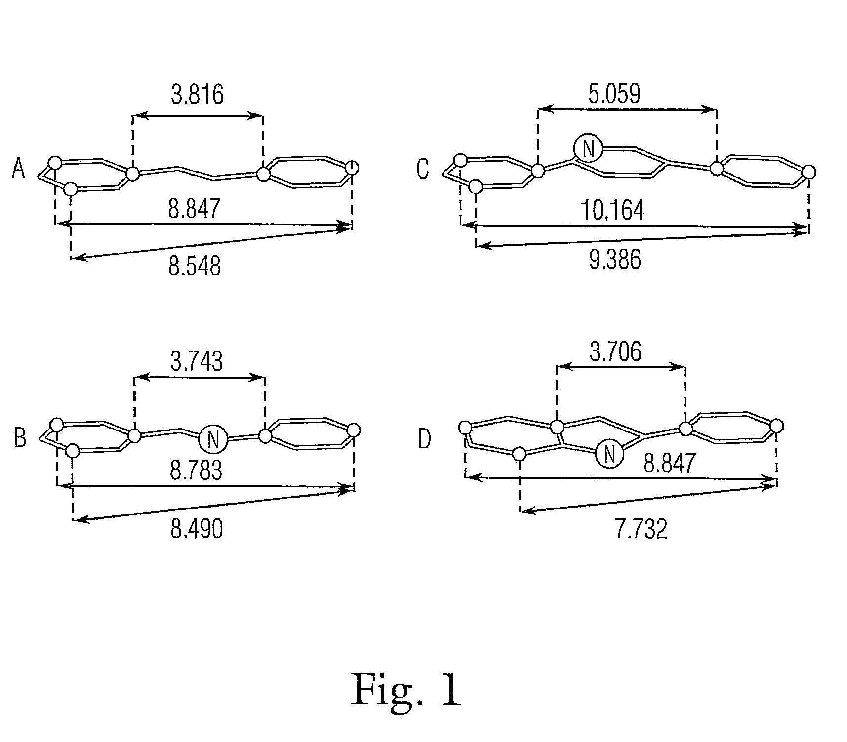 Nitrogenated trans-stilbene analogs, method for the obtention and medical applications thereof