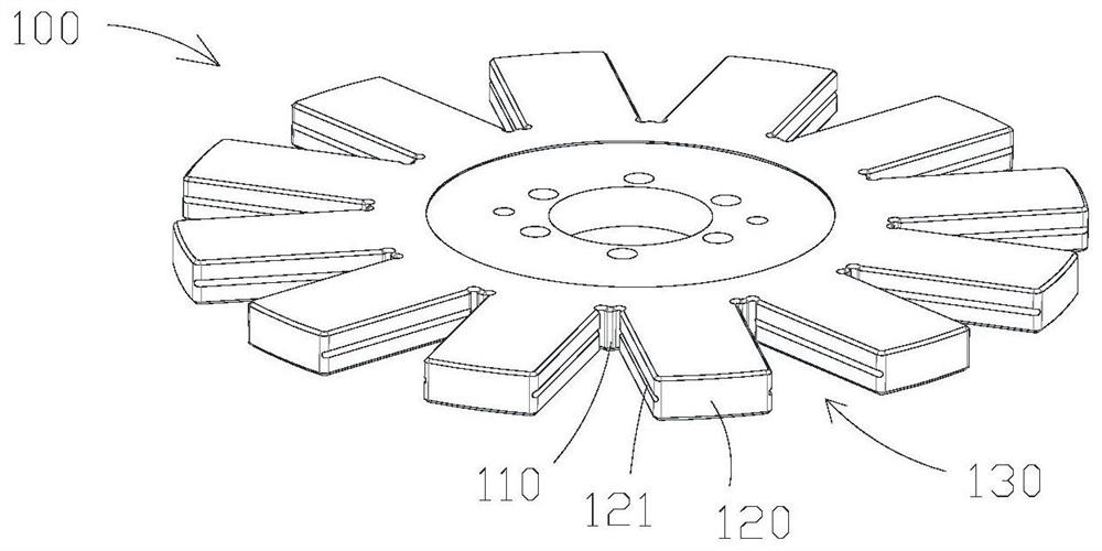 Disc type motor rotor