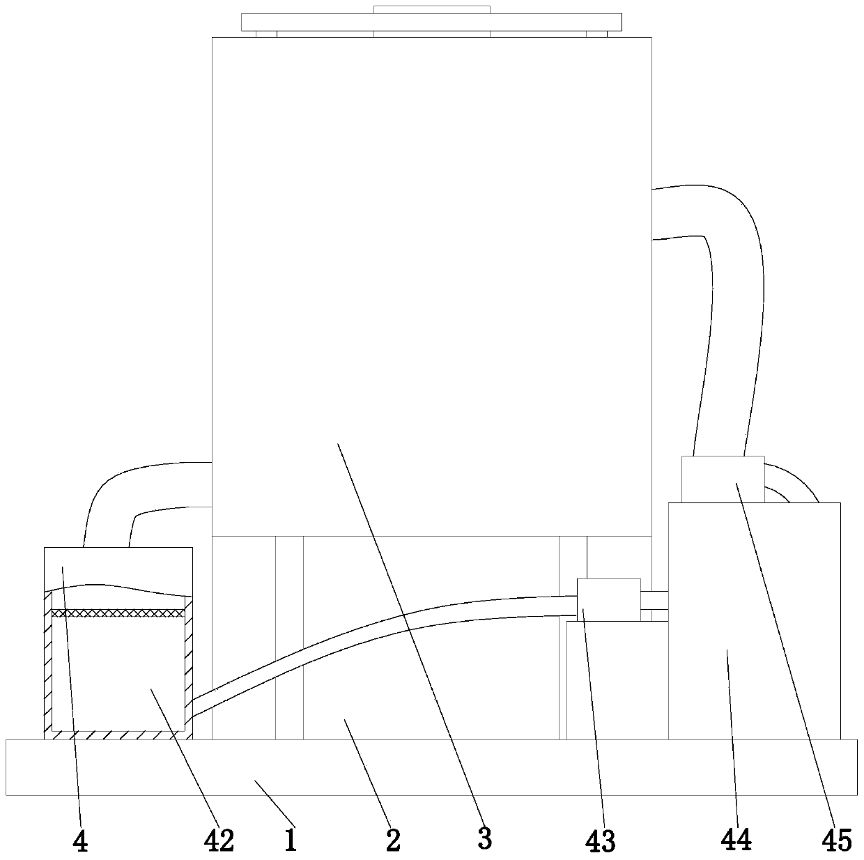 Cooling sizing device and method for hot melting glue preparing and machining