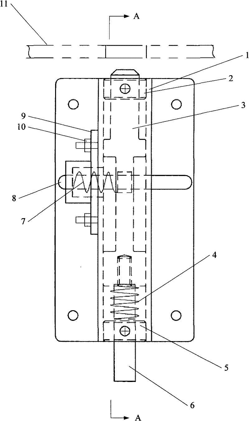 Production line turntable locating pin