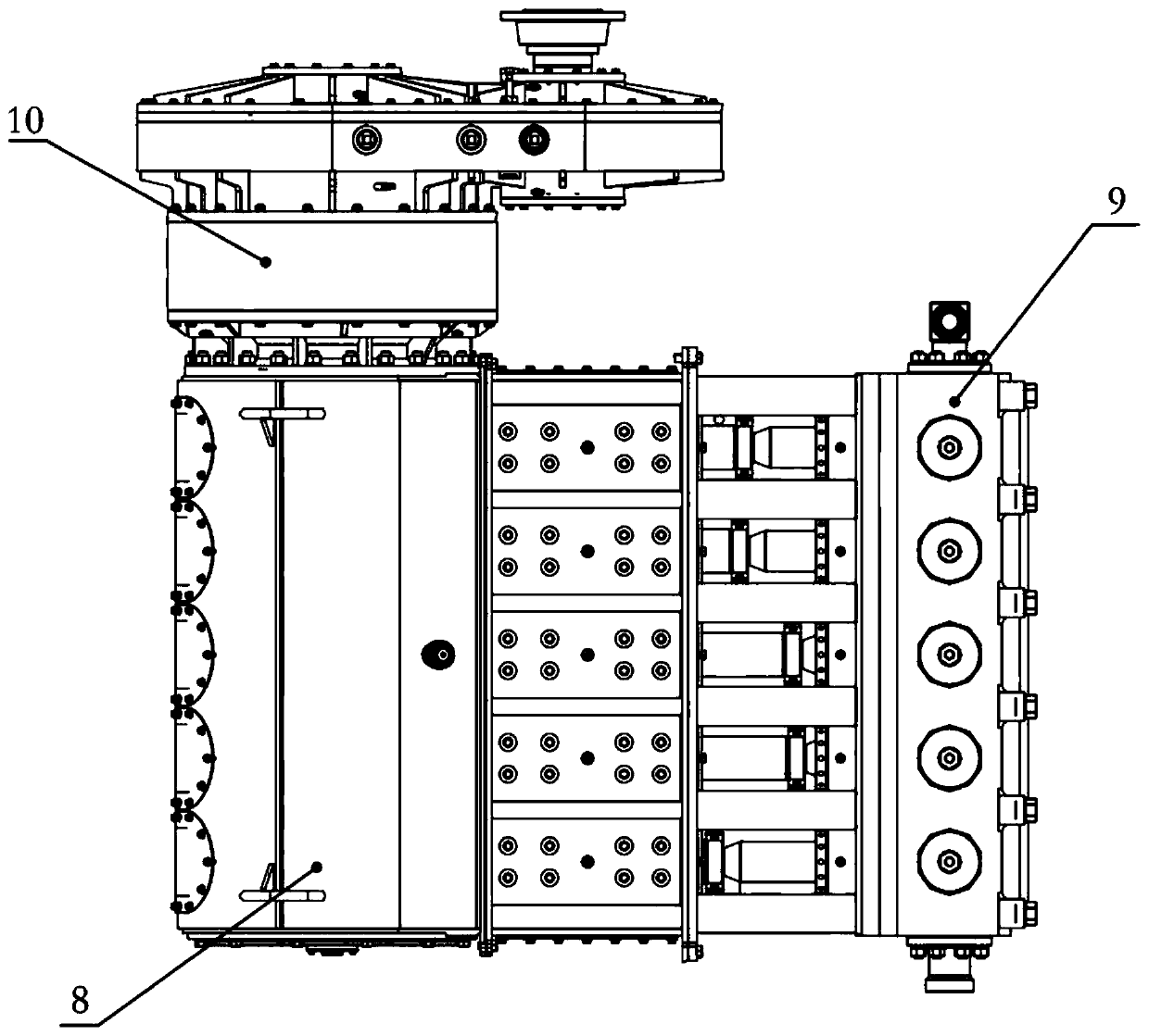 Electric drive fracturing semitrailer with dual engines and dual pumps