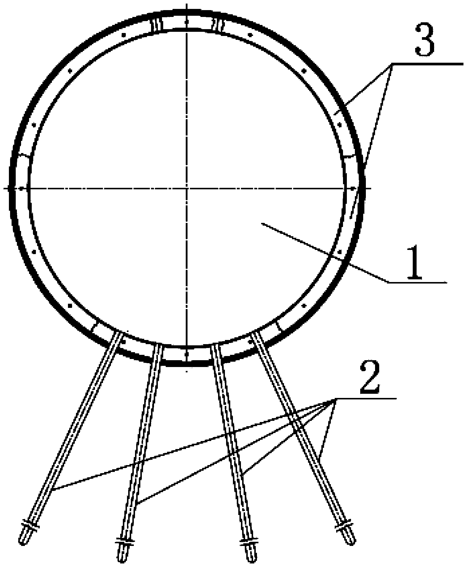 Anti-floating structure of shallow-buried shield tunnel