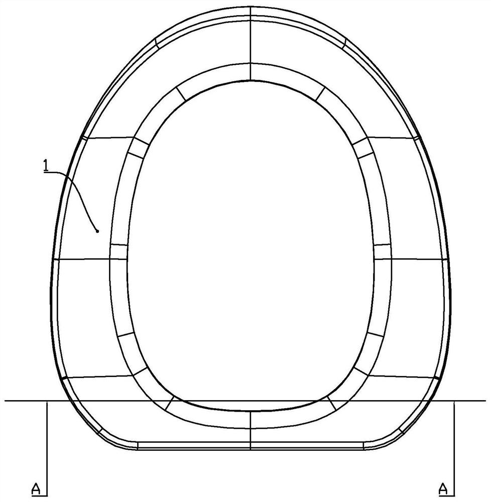 A kind of toilet seat cushion and vacuum foaming preparation process