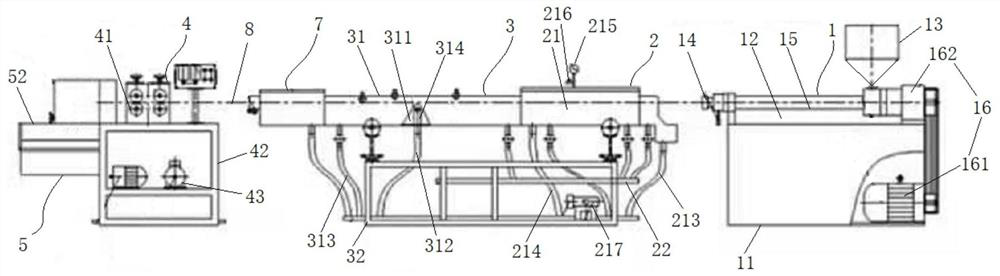 Device and method used for producing cooling cured part