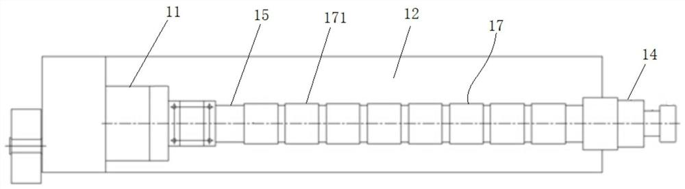 Device and method used for producing cooling cured part