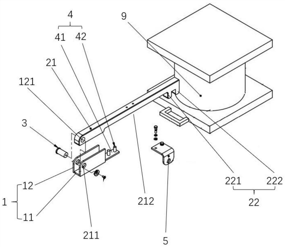 Clamping and conveying mechanism and device