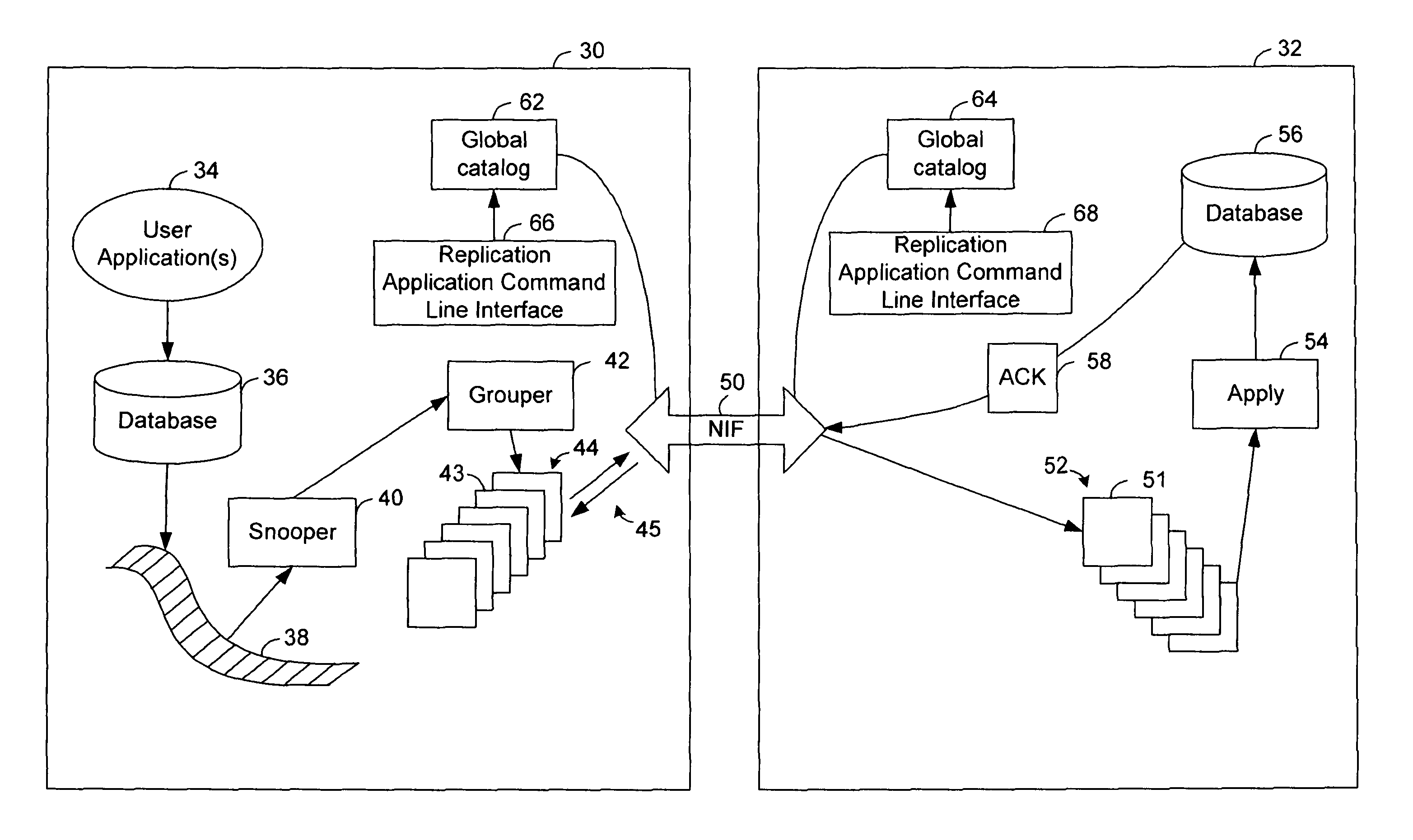 Online repair of a replicated table