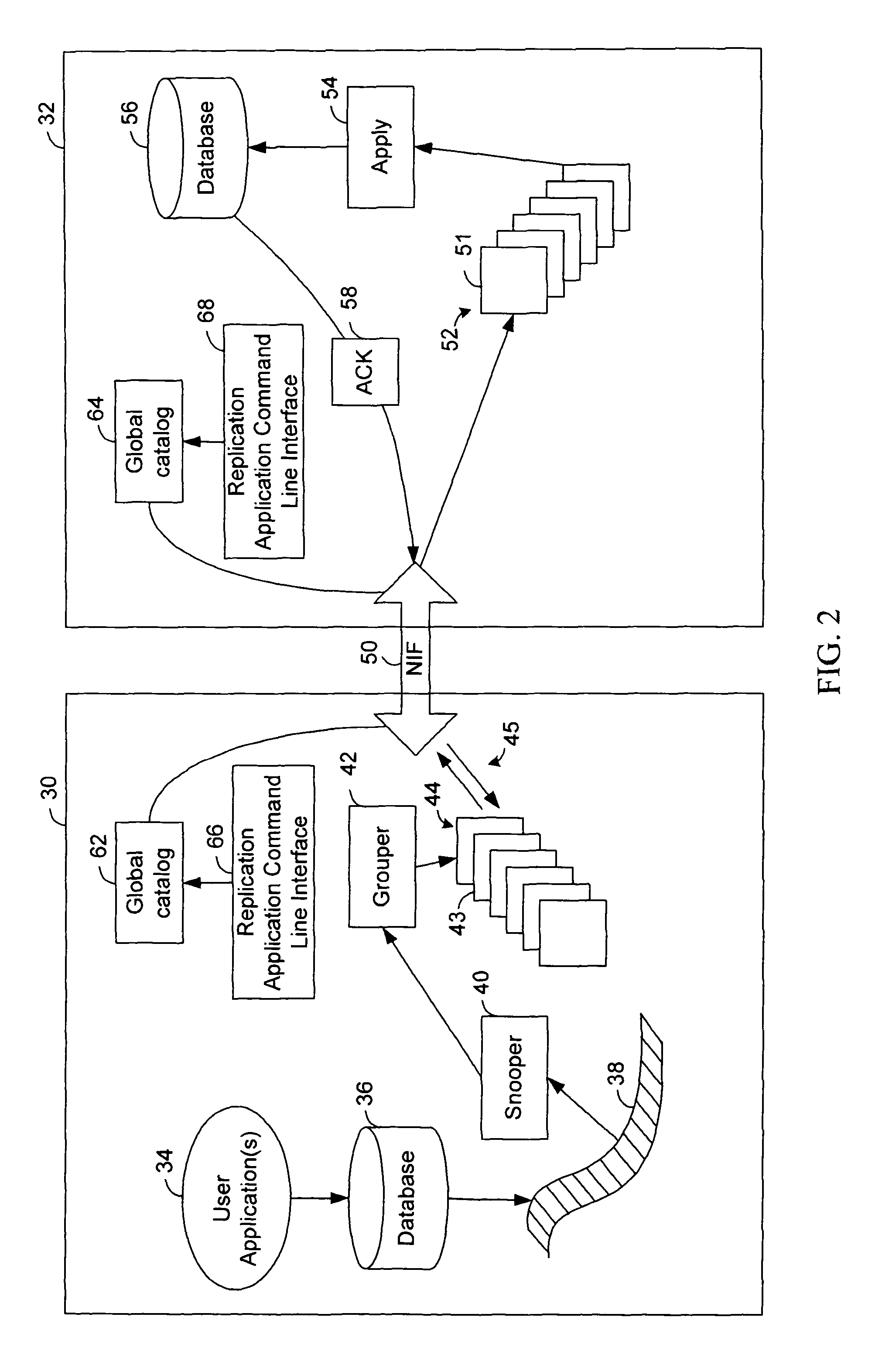 Online repair of a replicated table