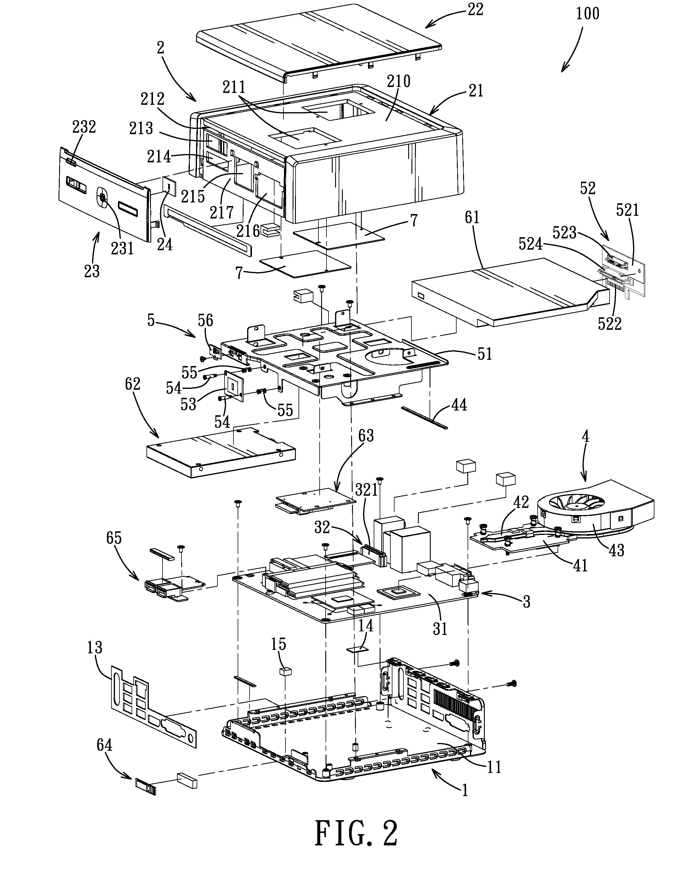 Frame module and computer having the same