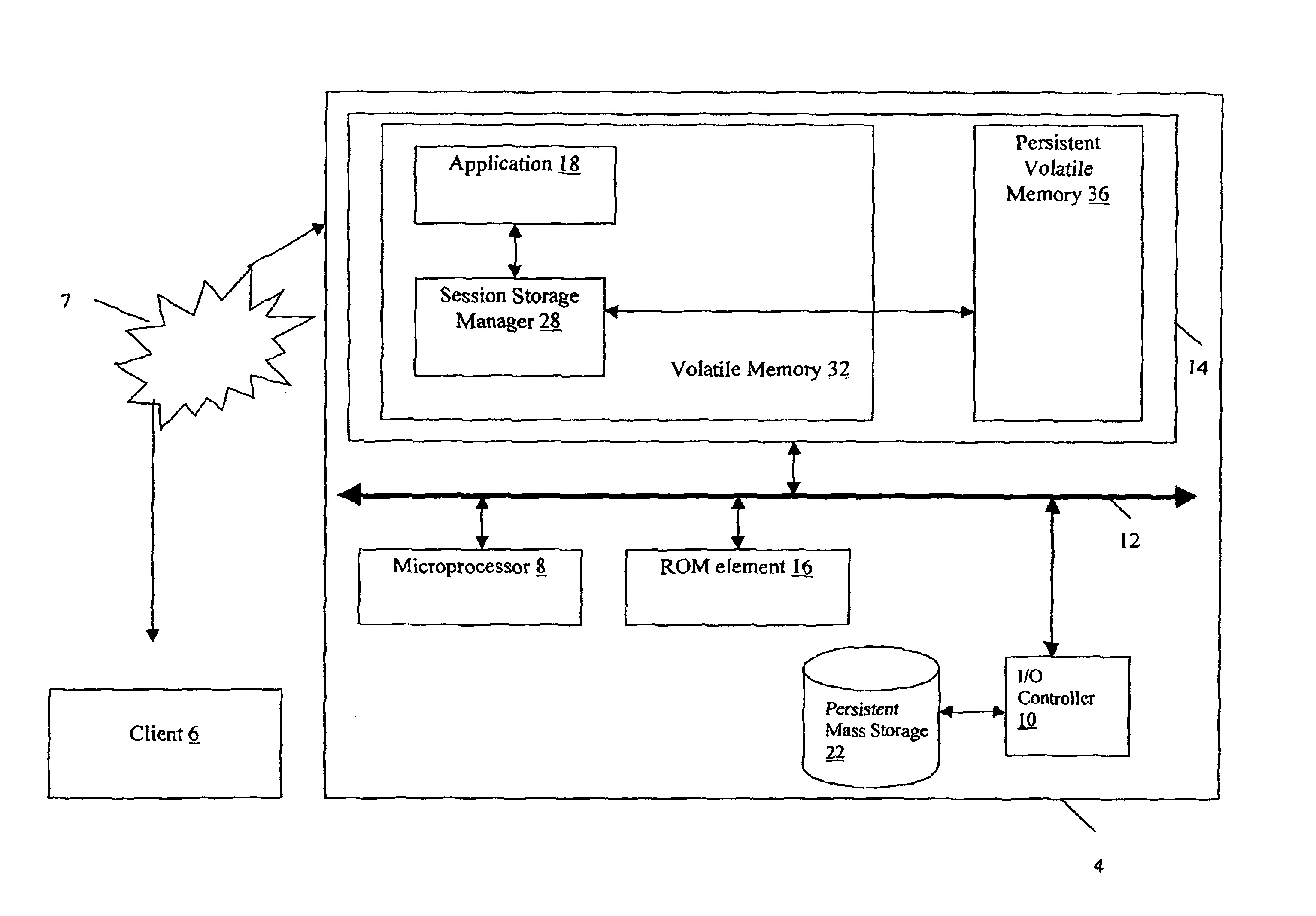 Method and apparatus for managing session information