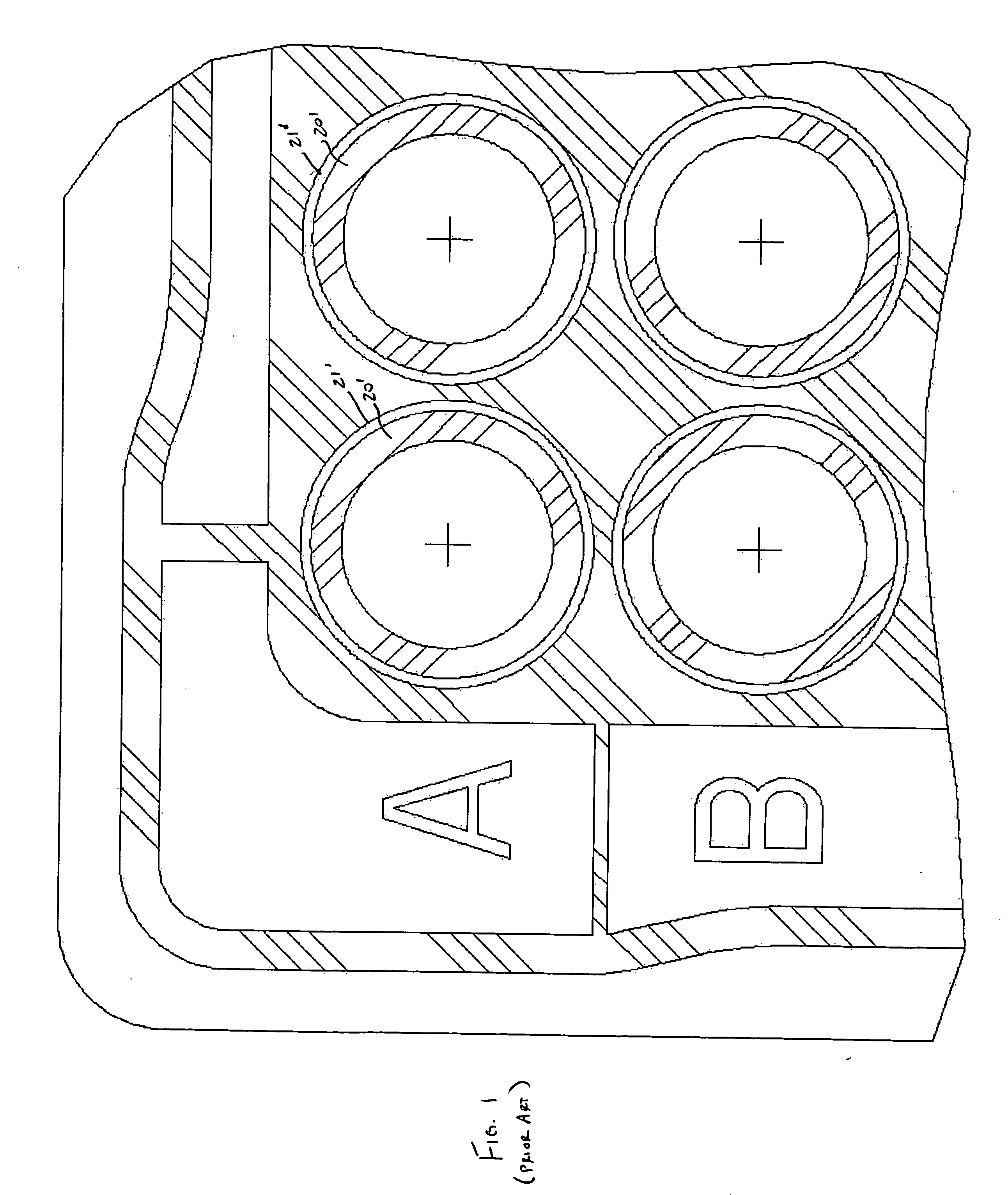 Receiver plate with multiple cross-sections