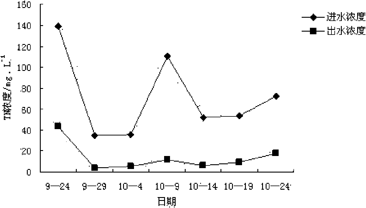 Application of valerian in treating livestock breeding wastewater