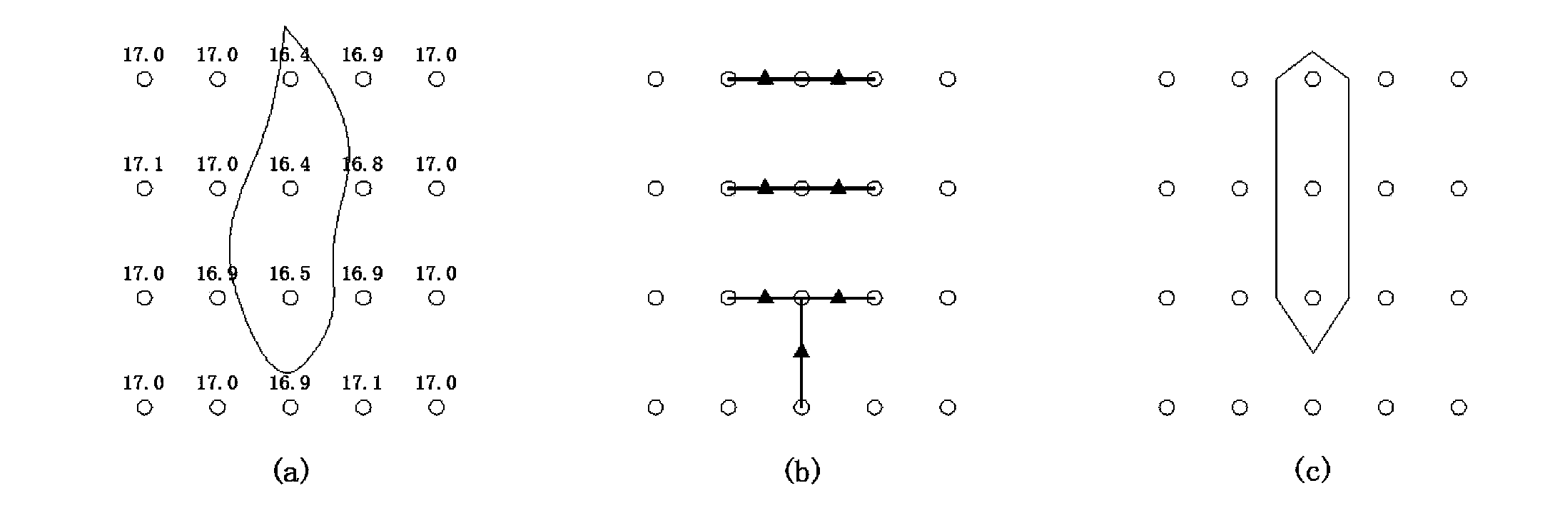 Tunnel water leakage detection method and device based on temperature gradient