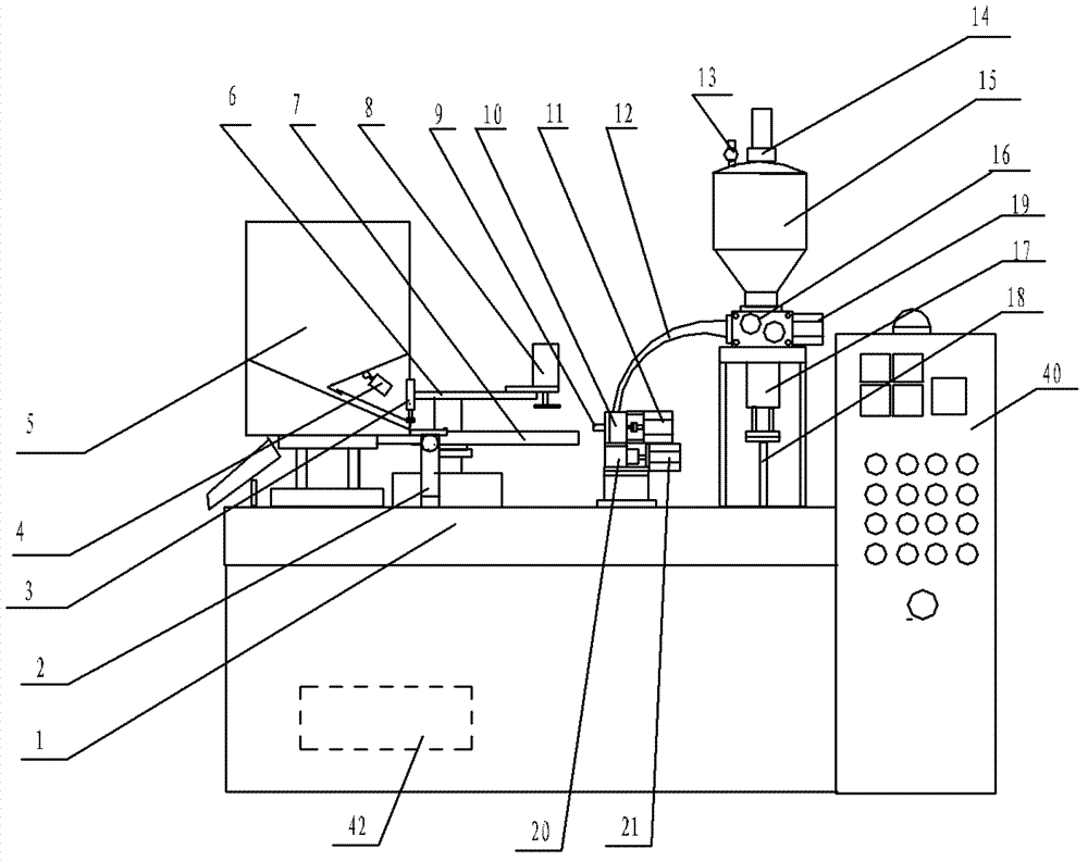 Full-automatic eyebrow pencil core filling machine