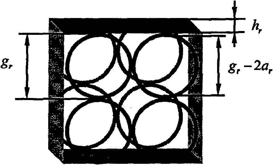 Electromagnetic shielding optical window with double-layer circular ring metal gridding structure