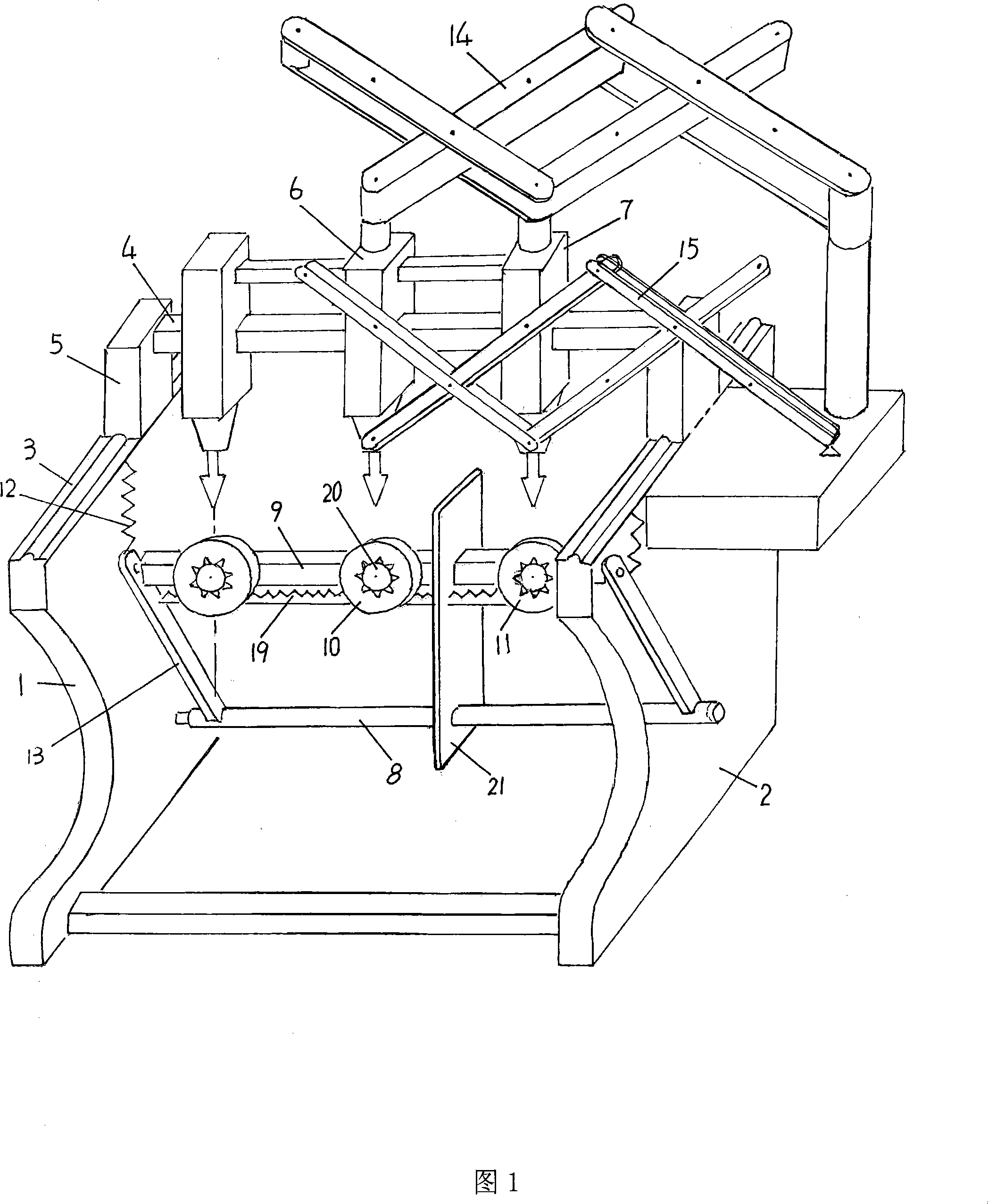 Multifunctional circular carving duplicator