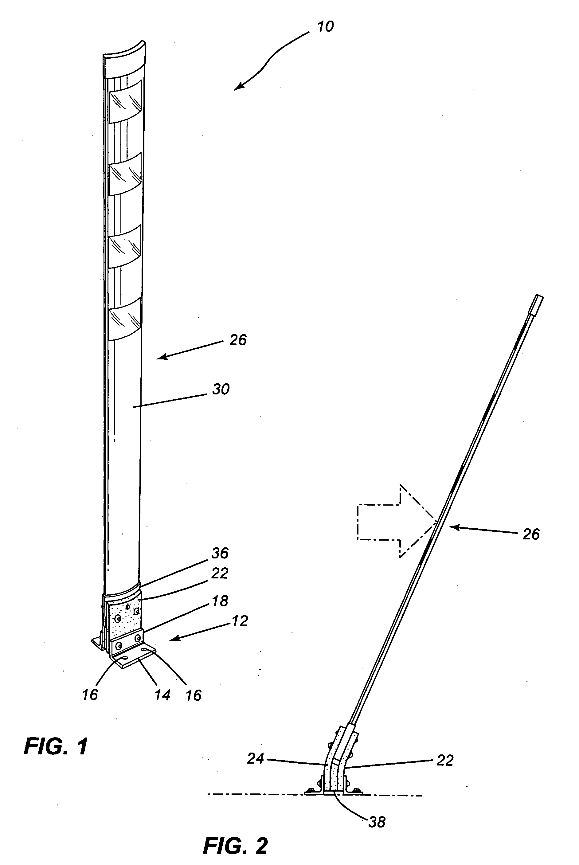 Flexible route marker