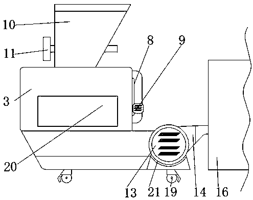 Fuel conveying device for hot-water boiler