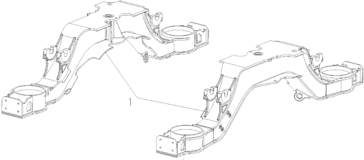 Assembling and welding process for box beam inserted and connected structure framework