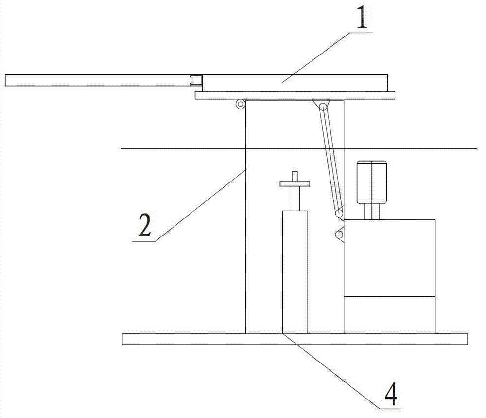 Tank body structure for big animal operating table