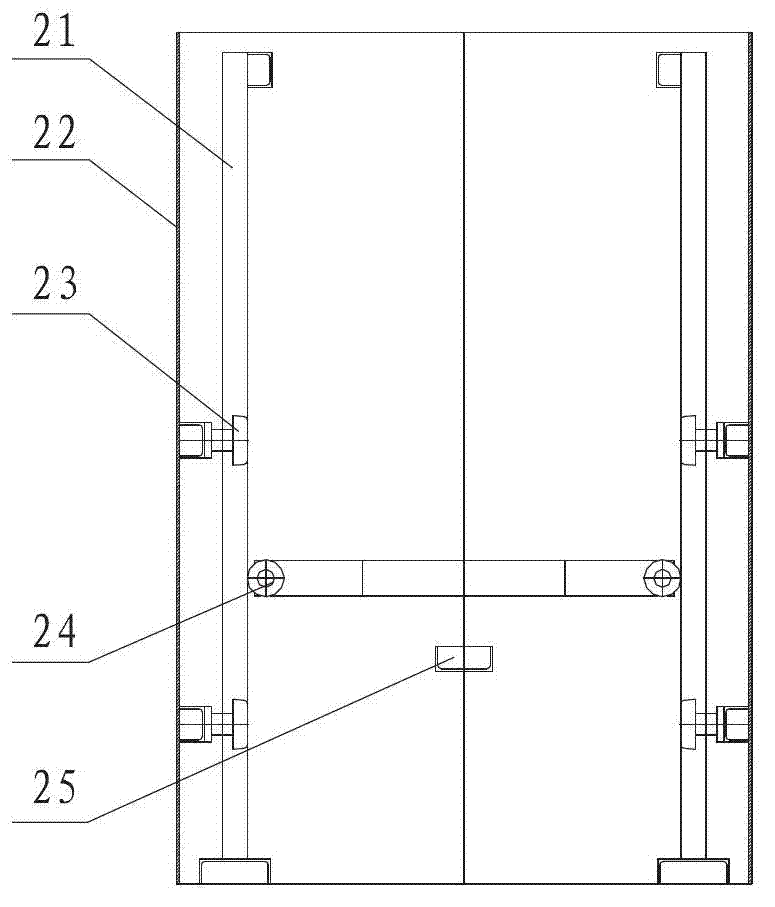 Tank body structure for big animal operating table