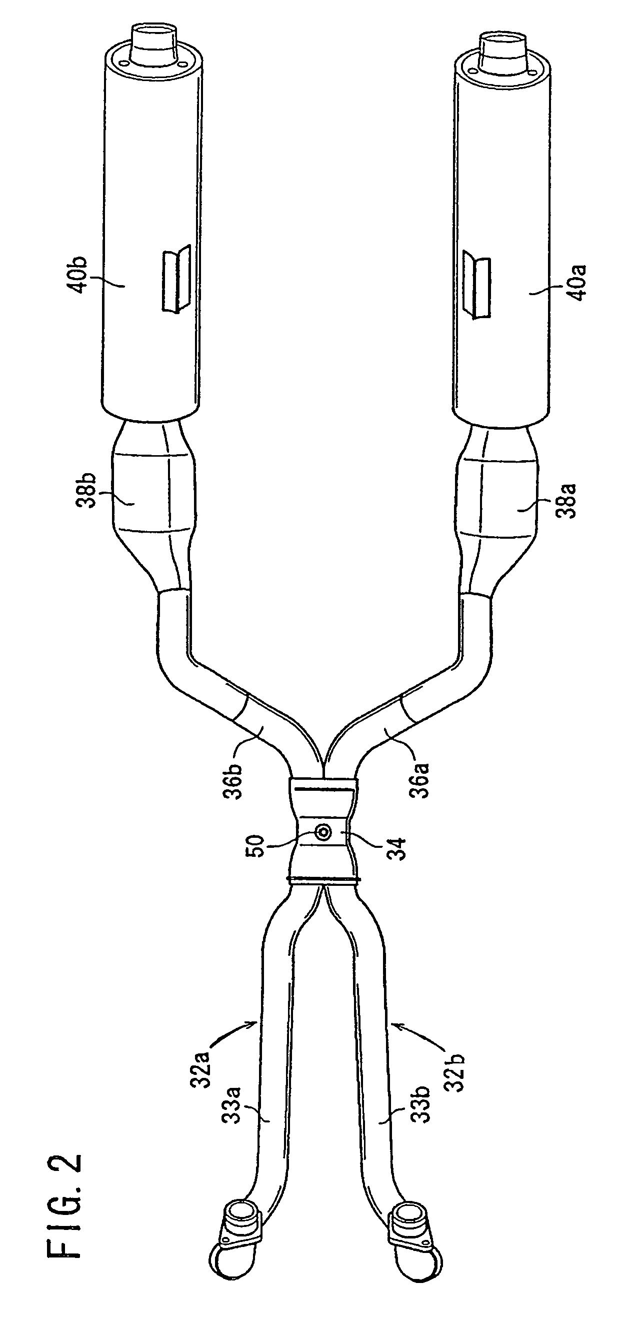 Mounting structure for an air-fuel ratio sensor in a motorcycle, and exhaust subassembly including same