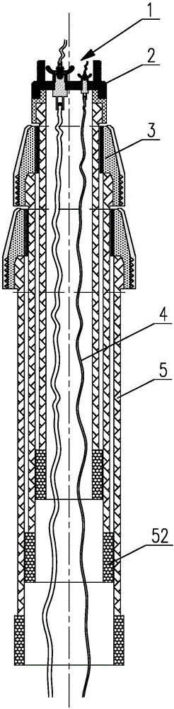 Telescopic high-altitude wiring device