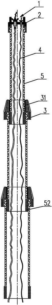 Telescopic high-altitude wiring device